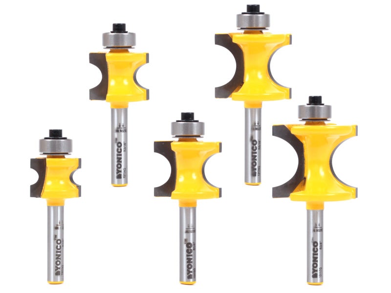 YONICO 13515q 5 Bit Bullnose Router Bit 1/4-Inch Shank - Image 1