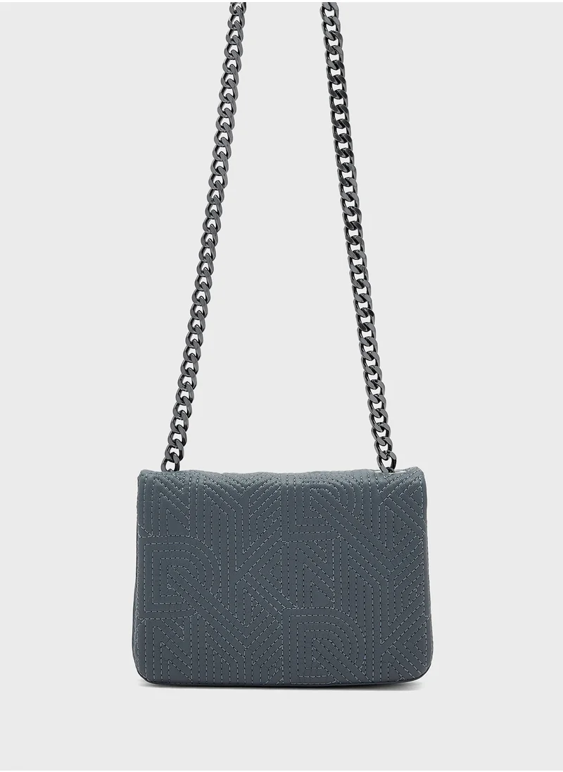 دكني Desiree Flap Over Chain Detailed Crossbody