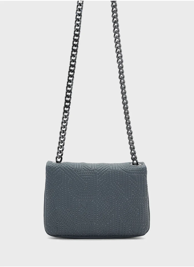 DKNY Desiree Flap Over Chain Detailed Crossbody