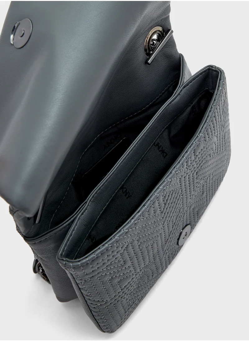 DKNY Desiree Flap Over Chain Detailed Crossbody
