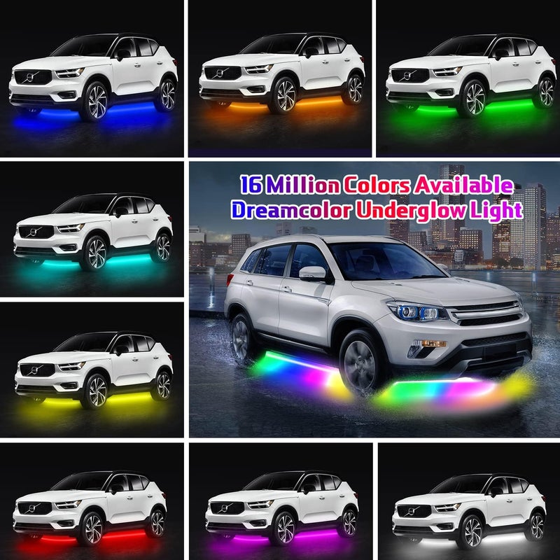 Webupar Neon Underglow Car Lights, 6Pcs Dreamcolor Kit with App Control - Image 3
