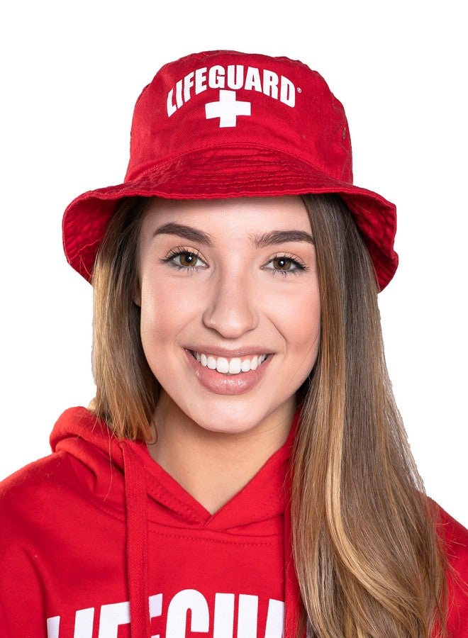 LIFEGUARD Unisex Bucket Hat (L/XL) Red - Image 1