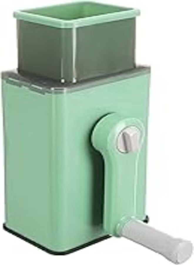 Fresh Acrylic vegetable cutter with washing machine design and stainless steel panel - green