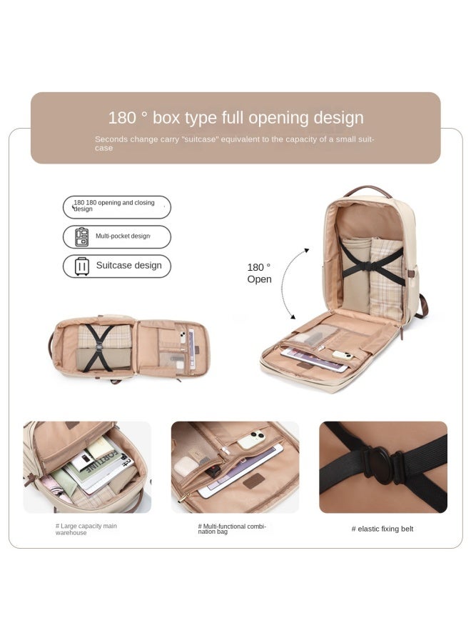 جولف حقيبة ظهر متعددة الوظائف للموبايل للمتنقلين في الموضة، حقيبة ظفر للسفر لرحلات العمل، حقيبة ظهر طلابية مينيمالية للنساء - Image 5