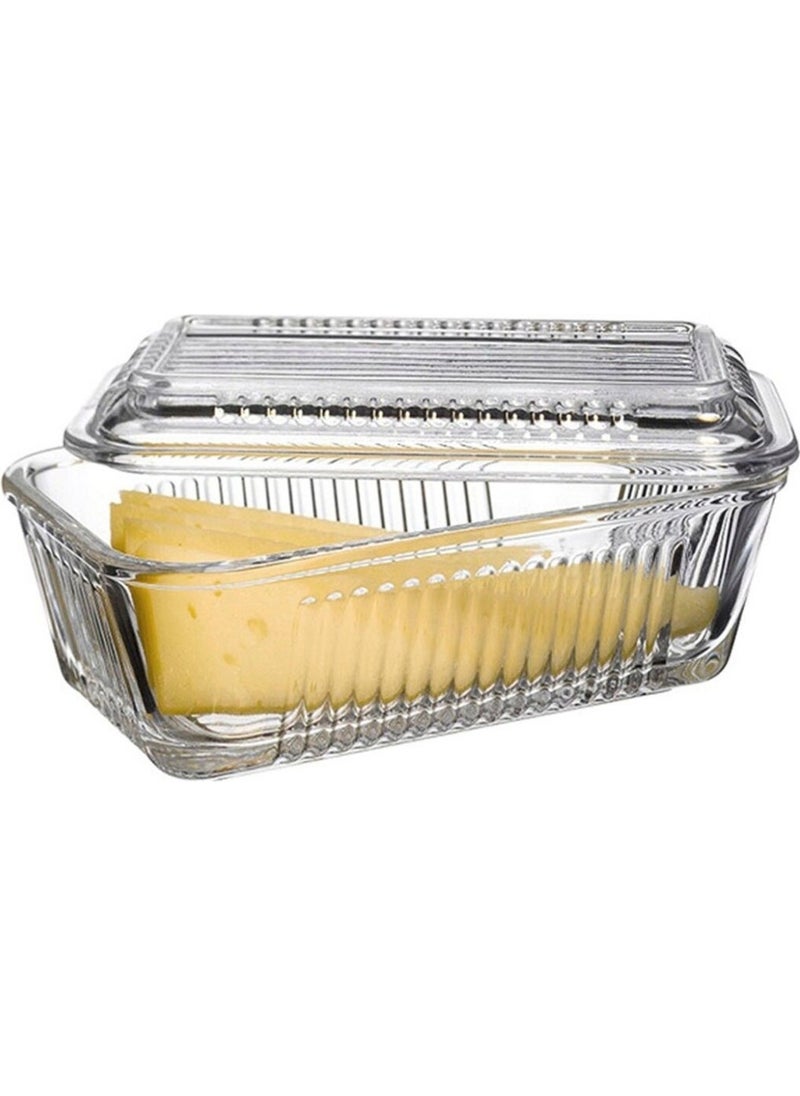 Paşabahçe 97711 Glass Refrigerated Butter Dish  - Image 1