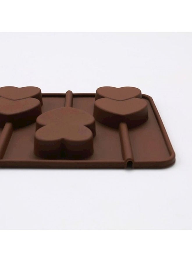 NIBEMINENT Silicone Lollipop Mould Brown 23.8x10.6x1.2centimeter - Image 5