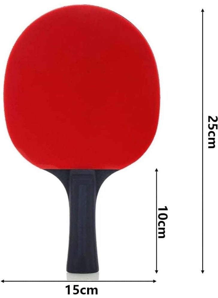 Soofam Ping Pong Paddles Set, Professional Table Tennis Paddles Kit with 2 Table Tennis Rackets, 3 Ping Pong Balls and Portable Case, Ping Pong Rackets for Indoor & Outdoor Games - Image 4