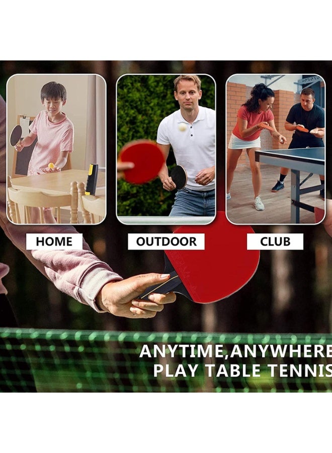 Soofam Ping Pong Paddles Set, Professional Table Tennis Paddles Kit with 2 Table Tennis Rackets, 3 Ping Pong Balls and Portable Case, Ping Pong Rackets for Indoor & Outdoor Games - Image 5