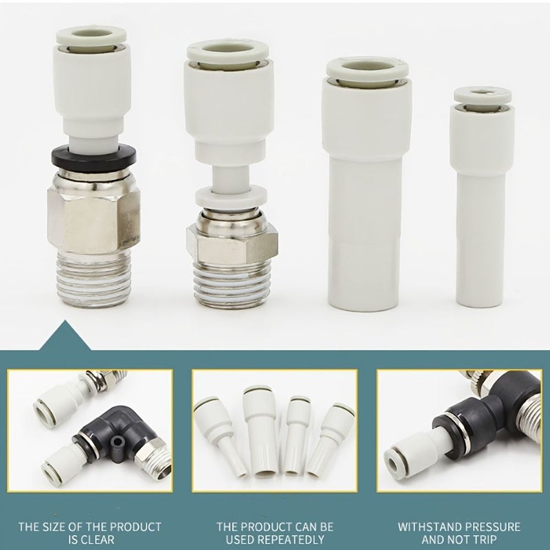 10 Pcs KQ2R Pneumatic Tube Fittings Reducer Branch Quick Connector Fast Plug Conversion 12mm 16mm - Image 5