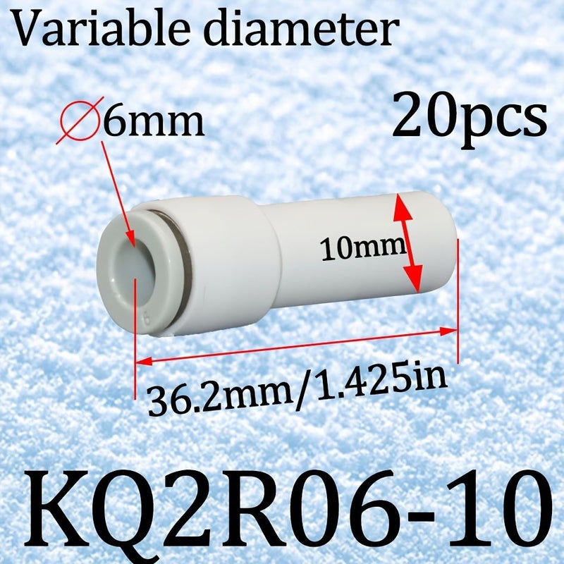 10 Pcs KQ2R Pneumatic Tube Fittings Reducer Branch Quick Connector Fast Plug Conversion 12mm 16mm - Image 2