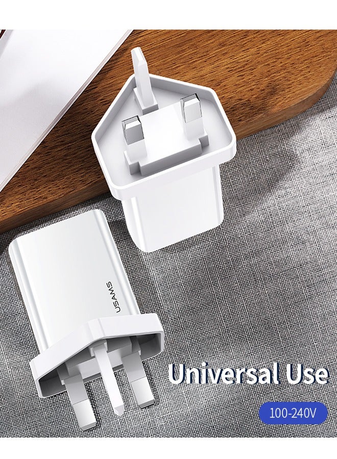 Usams Portable Fast Charger UK Plug Single USB 2.1A Travel Charging Adaptor For Smartphone - Image 4