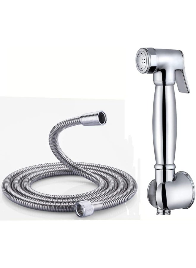 Biella Luxury Brass Bidet Sprayer For Toilet | Handheld Bidet Shattaf Toilet Spray With Hose And Holder | Full Brass Body And Head, High Flow, Anti-Crack And Leak Proof - Image 2