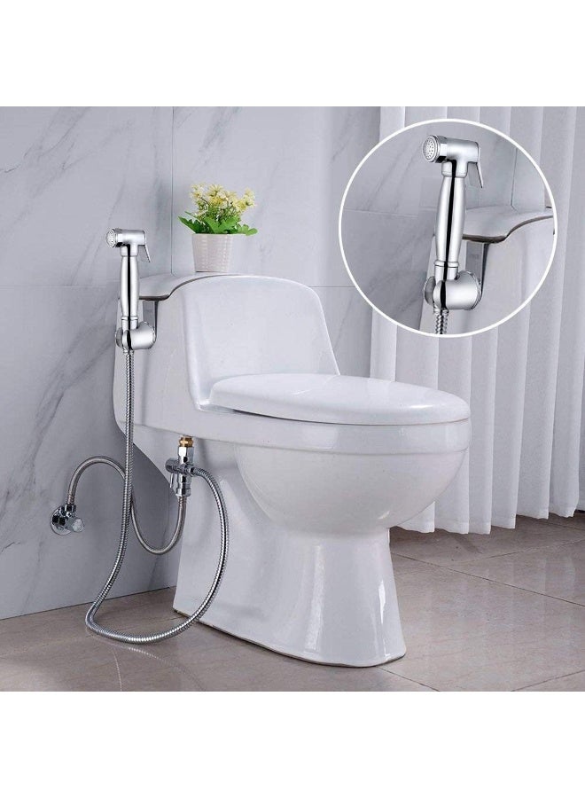 Biella Luxury Brass Bidet Sprayer For Toilet | Handheld Bidet Shattaf Toilet Spray With Hose And Holder | Full Brass Body And Head, High Flow, Anti-Crack And Leak Proof - Image 5