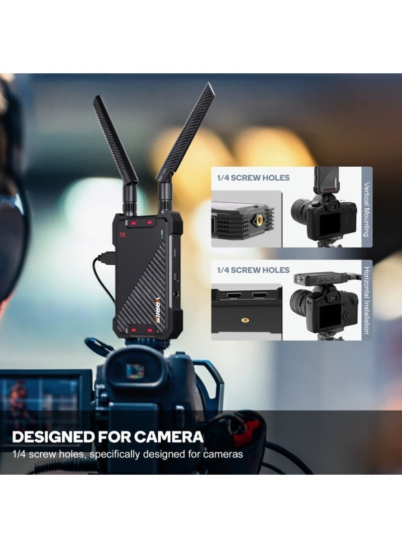 مجموعة موسع HDMI لاسلكي، 1080P عالي الدقة، مدى 400 متر، 1 جهاز إرسال + 3 أجهزة استقبال - Image 3