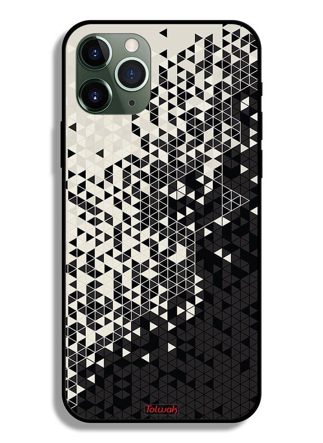 Tolwak - Apple iPhone 11 Pro Max Protective Case Pattern Digital Art Triangle - Image 1