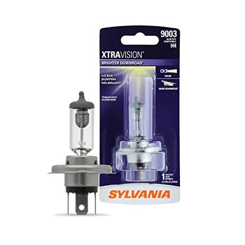 SYLVANIA - 9003 XtraVision - High Performance Halogen Headlight Bulb, High Beam, Low Beam and Fog Replacement Bulb (Contains 1 Bulb) - Image 1