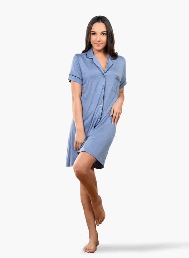 Aadaraya Ss Classic Sleep Shirt For Female - Image 2