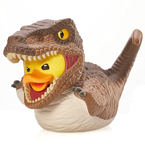 TUBBZ Boxed Edition Jurassic World Rebirth Velociraptor Cosplaying Rubber Duck Vinyl Figure - Image 1