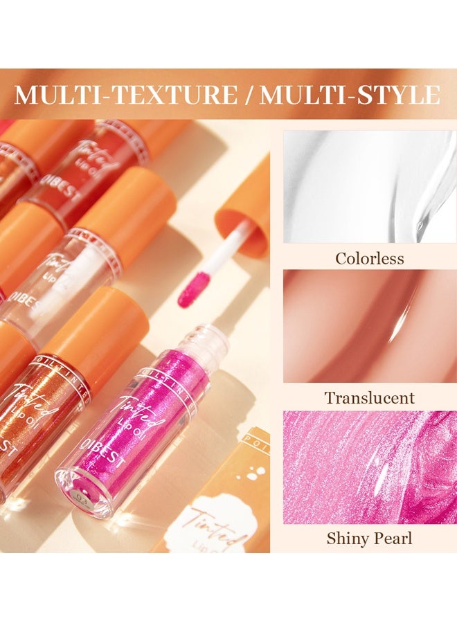 كيو آي بست 4 ألوان زيت شفاه ملون مرطب زيت توهج الشفاه فرشاة كبيرة لمعان الشفاه مرطب الرأس ملمع شفاه لامع شفاف ملمع شفاه ممتلئ صبغة شفافة لامعة ونباتية مرطب الشفاه ممتلئة (05 # 06 # 07 # 08 #) - Image 5