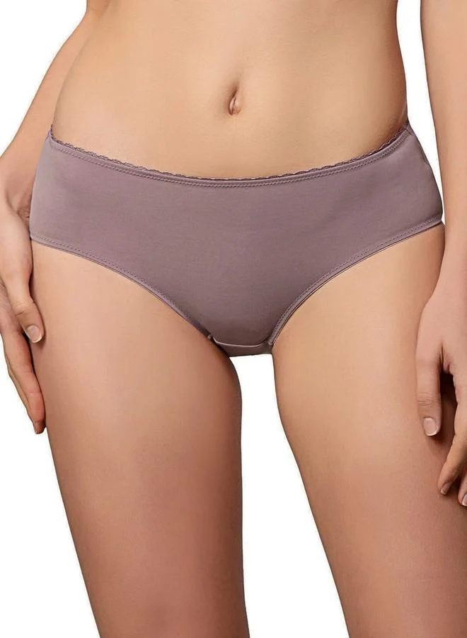 ترايامف Triumph Women's Polyamide Classic Solid Hipster Panties (Pack of 1) (756I551 7S_Grey_M)