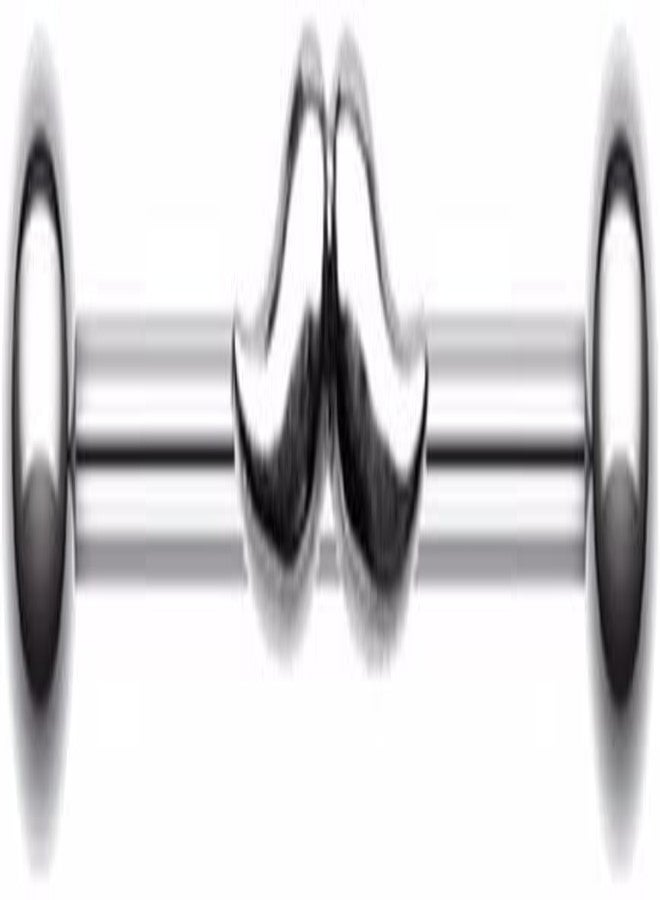 SHIELD PLUS 14 Gauge Chic Mustache 316L Surgical Steel Industrial Barbell