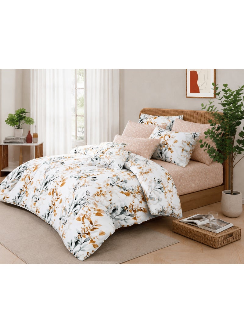 Luxury 8-Piece Comforter Set – King Size, Microfiber Fabric, – Fits 200x200 cm size bed, soft 100 GSM filling - Image 4