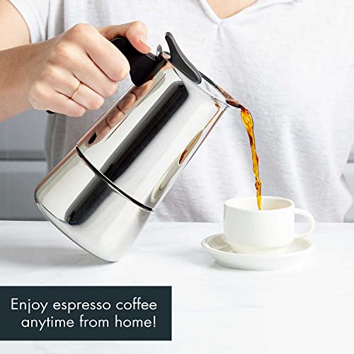 Primula 6 Cup Stovetop Espresso Coffee Maker, Stainless Steel (PES-4606) - Image 2