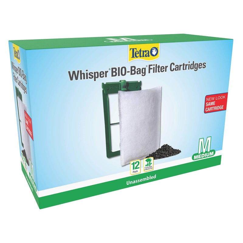 Tetra Whisper Bio-Bag Filter Cartridges For Aquariums - Unassembled Medium (Pack of 12) - Image 3