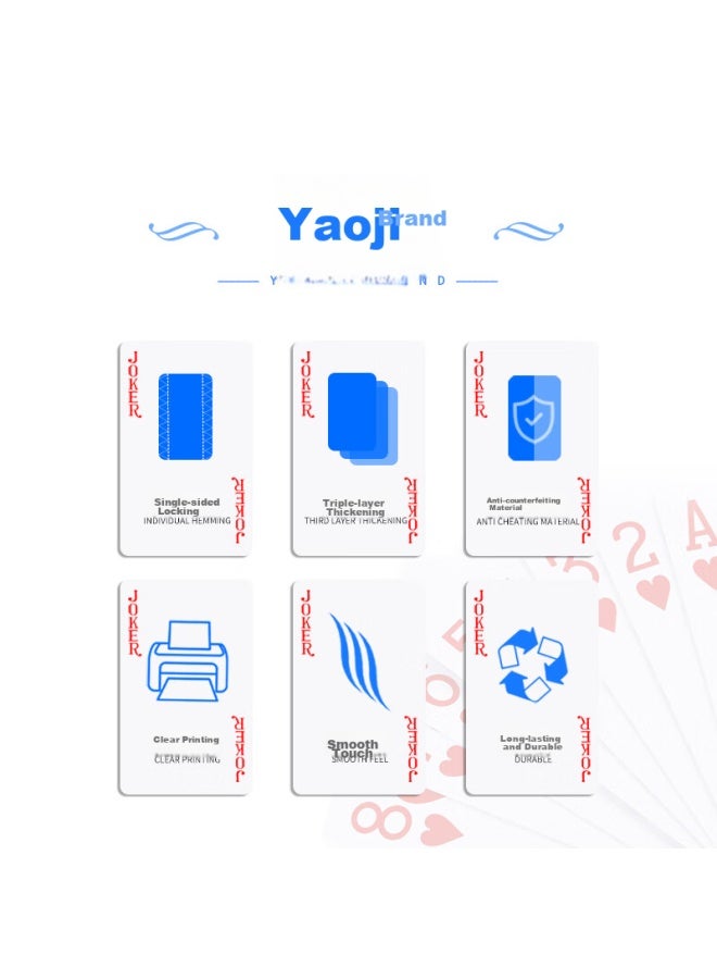 Yaoji Playing Cards, Durable Paper Cards, Eco-friendly Material, 10 Decks, 1318 Tabletop Games, Adult Card Games, Doudizhu - Image 1