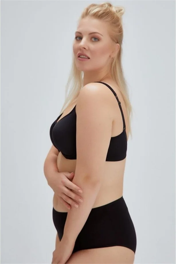 ايروس ERSK100 Lily Gathering Eared Empty Cup Single Bra - Black