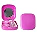 Erewa Contact Lens Case 2 Pack Portable Contact Lens Box Kit with Mirror Compact Soak Storage Kit for Travel Rose Red - Image 1