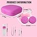 Erewa Contact Lens Case 2 Pack Portable Contact Lens Box Kit with Mirror Compact Soak Storage Kit for Travel Rose Red - Image 4