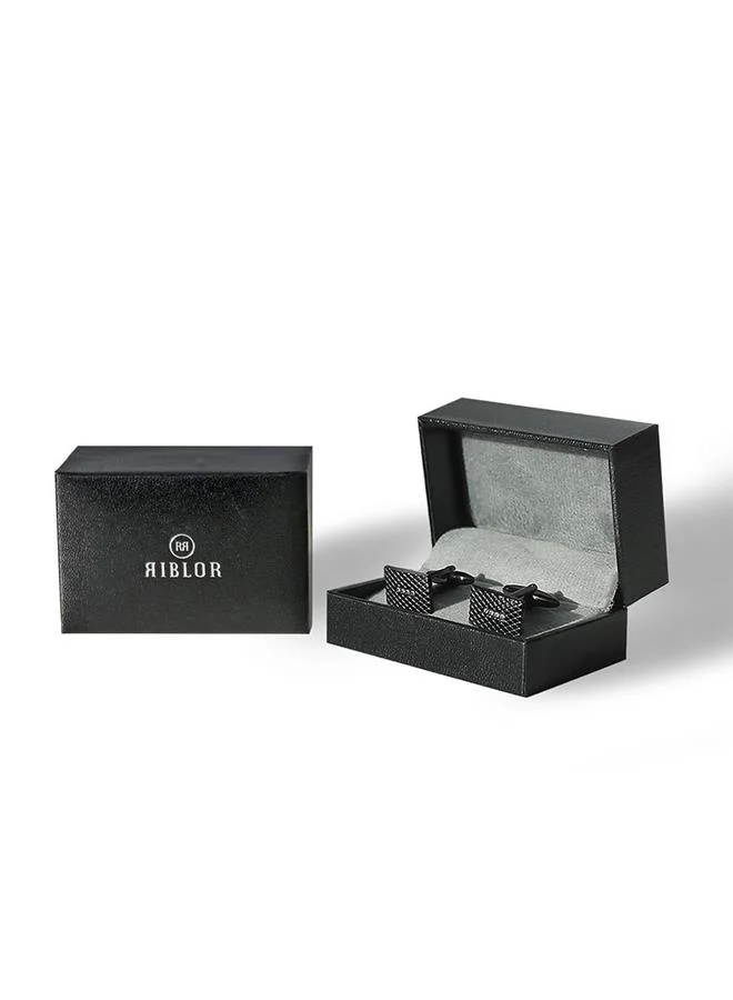ريبلور Riblor Renzo Cufflinks in Stainless Steel