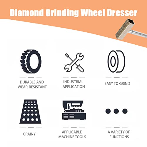 Fydun Grinding Disc Wheel Stone Dresser Correct Tool Dressing Bench Grinder for Truing Grinding & Deburring Wheels - Image 5