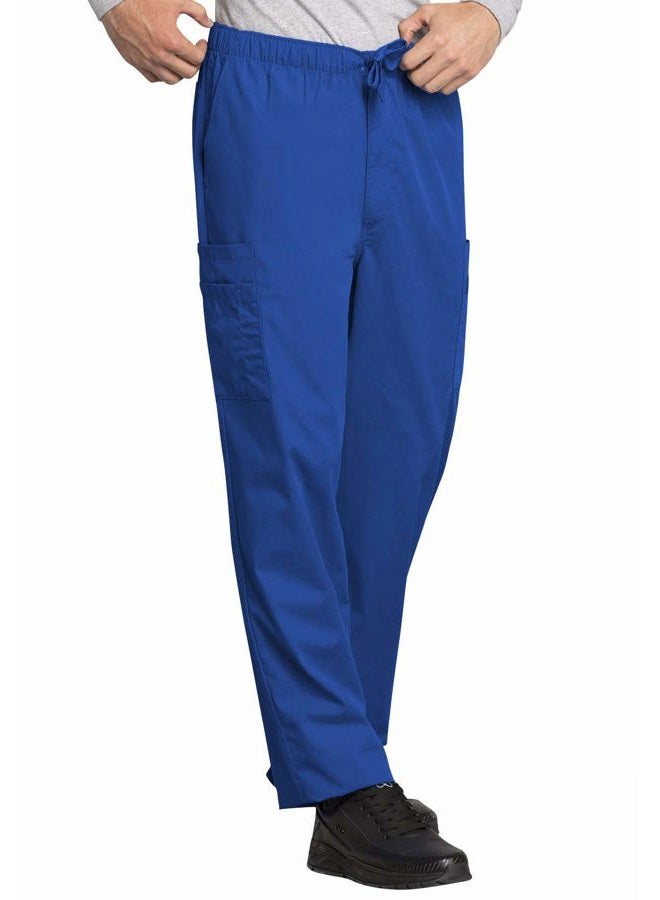 Cherokee Workwear Originals Men Scrubs Pant Fly Front Cargo 4000, Royal, XXL Big - Image 5