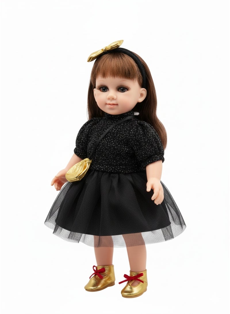 رالي دمية بنات أنيقة بملابس فاخرة – لعبة عروسة للبنات شعر طويل ناعم وحقيبة يد – دميه الموضة الذكية، خيار اللون عشوائي (قطعة واحدة فقط) - Image 1