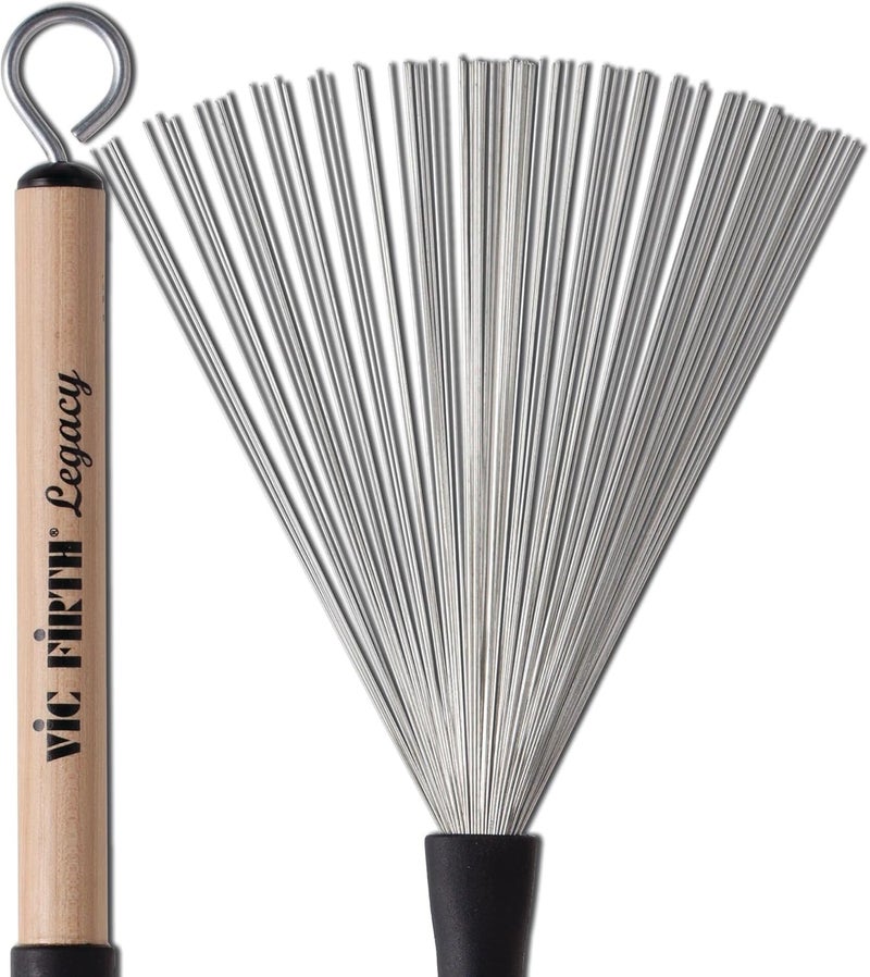 Vic Firth فرشاة فيك فيرث VFLB القابلة للسحب مع مقبض خشبي - Image 1