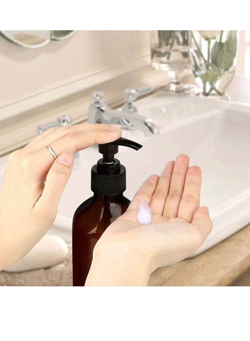 Y&D 2PCS 500ml Empty Refillable Plastic Lotion Pump Bottles Shampoo Body Washing Cream Shower Gel Storage Holder Container Bathroom Toiletries Liquid Soap Dispenser Leak Proof - Image 2