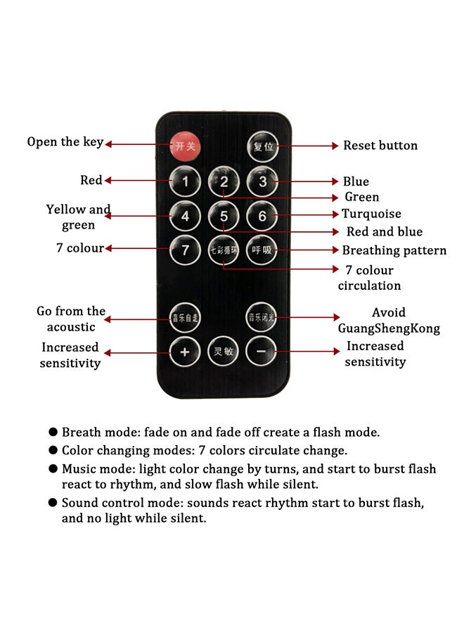 Loquat 4Pcs Car Atmosphere Lamp Remote Control RGB LED Strip Lights Auto Interior Decoration Music Rhythm 5050 Lighting Device - Image 2