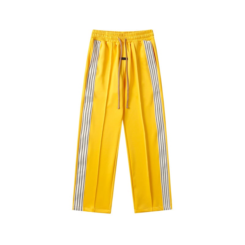 Essentials Zip Hoodie Mens Autumn Winter Streetwear Jacket Set Trousers-yellow - Image 1
