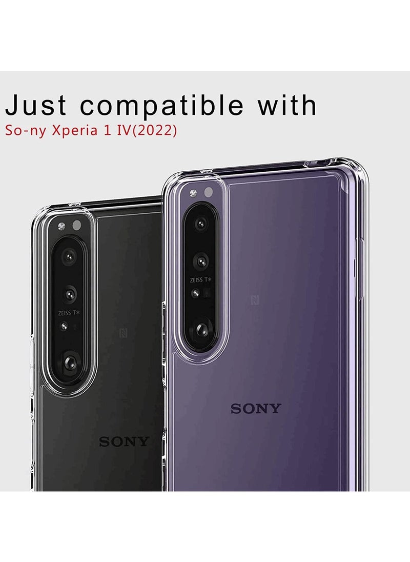 Generic - Case Compatible with Sony Xperia 1 IV, Ultra Slim Lightweight Clear Anti-Shock Soft TPU Protective Cover for IV - Image 1