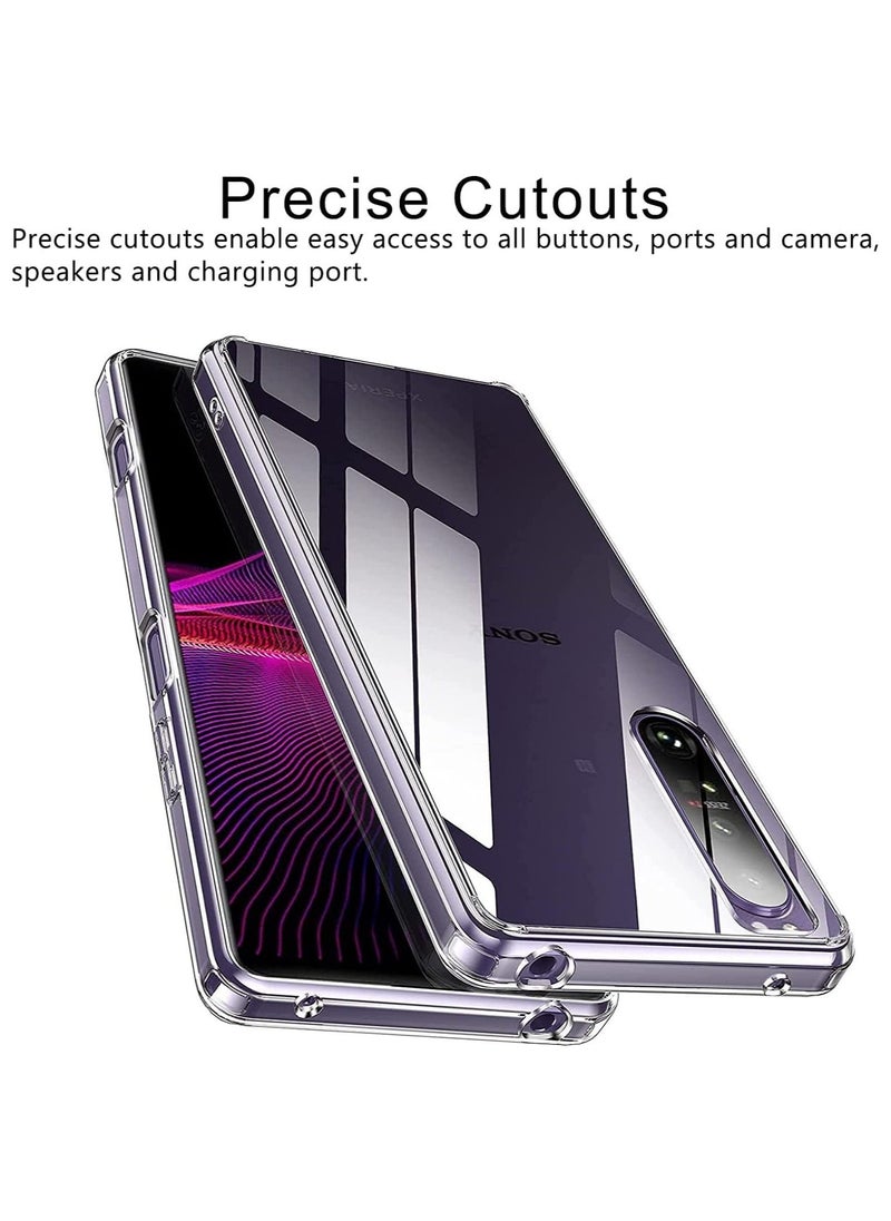 Generic - Case Compatible with Sony Xperia 1 IV, Ultra Slim Lightweight Clear Anti-Shock Soft TPU Protective Cover for IV - Image 1