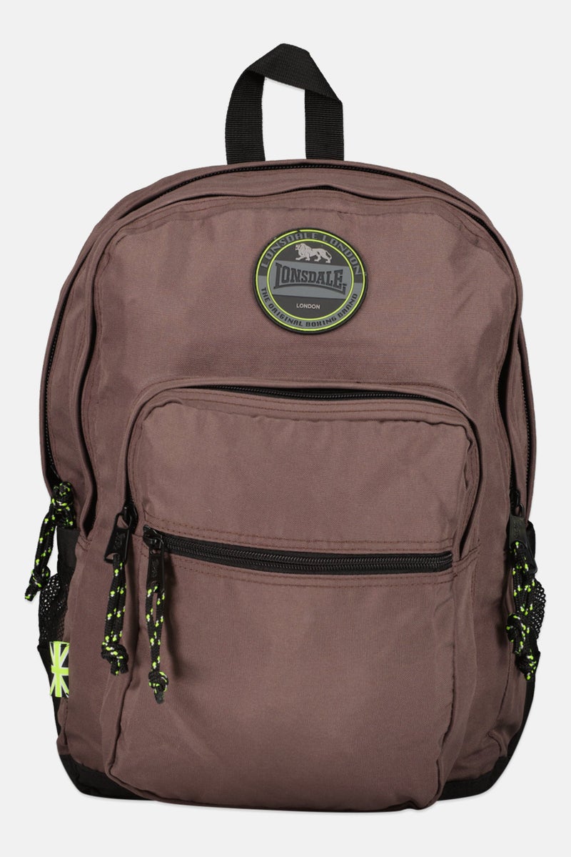 Lonsdale Kids Boy Brand Logo Backpack, Grey - Image 1