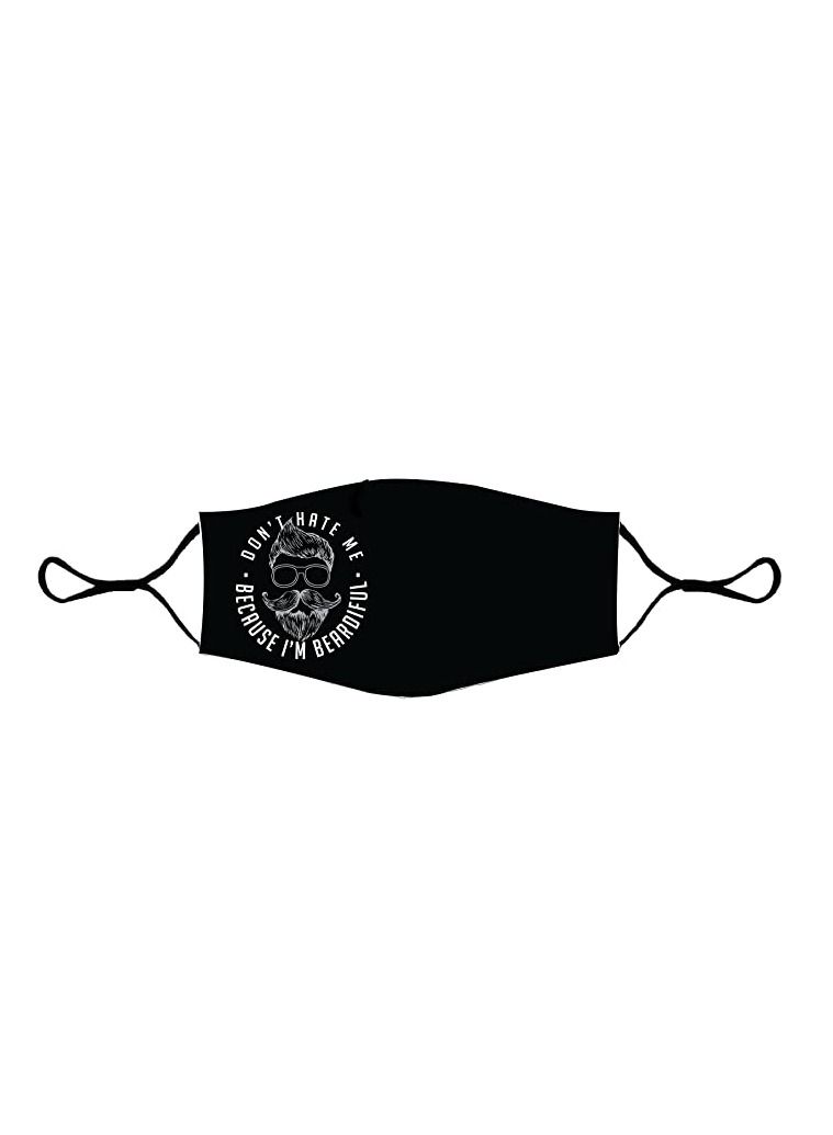 Printed Moustache Face Mask Or Protection Cover For Movember Mens Health Awareness