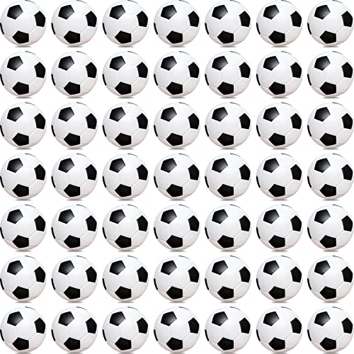 Oleitodh Mini Soccer Stress Balls 96 Pcs 2 Inch Foam Sports Stress Ball Bulk for Kids Adults Small Soccer Party Favors Stress Anxiety Relief Relaxation Squeeze Ball for Party Decor School Carnival Reward - Image 1