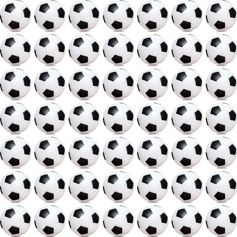 Oleitodh Mini Soccer Stress Balls 96 Pcs 2 Inch Foam Sports Stress Ball Bulk for Kids Adults Small Soccer Party Favors Stress Anxiety Relief Relaxation Squeeze Ball for Party Decor School Carnival Reward - Image 3