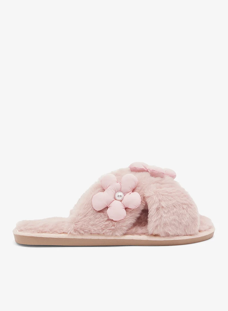 جينجر شباشب منزلية بفرو ولؤلؤ