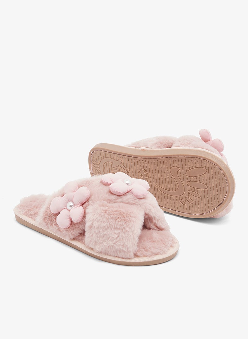 جينجر شباشب منزلية بفرو ولؤلؤ - Image 3