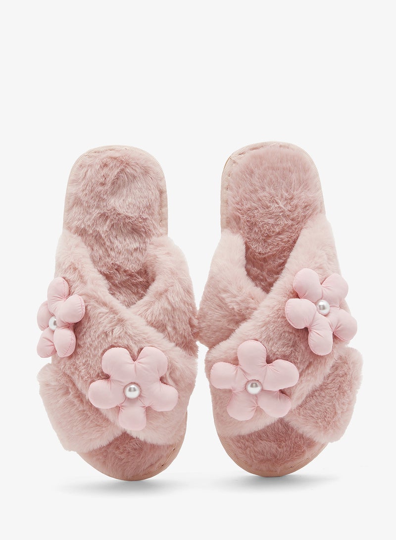 جينجر شباشب منزلية بفرو ولؤلؤ - Image 4