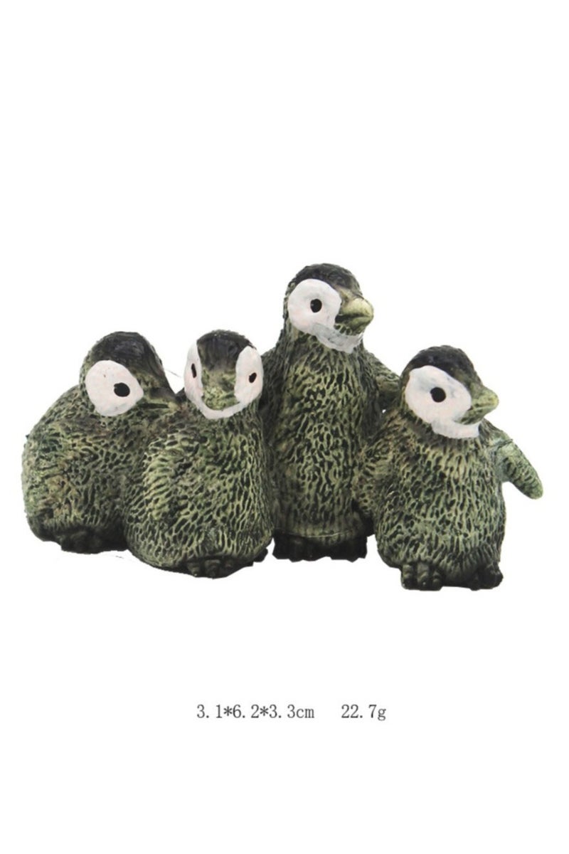 HALAMODO Emperor Penguin Animal Figures , Realistic Penguin Toy set, Wild Animal Ornaments, Jungle Zoo Cognitive Toys, Children's Birthday Party Gifts - Image 3